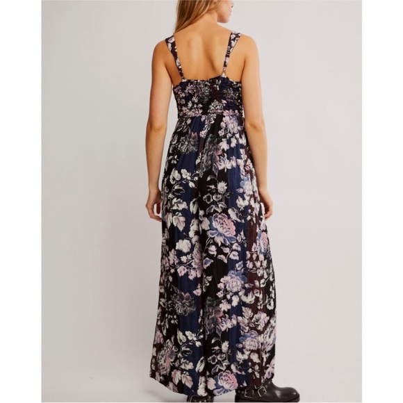 FREE PEOPLE Melrose Jumpsuit Midnight Garden Combo - Picture 3 of 10